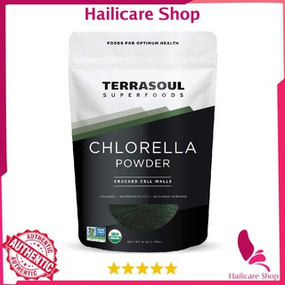 [Nhập Mỹ] Bột tảo lục Chlorella Hữu Cơ Terrasoul Superfoods Organic Chlorella