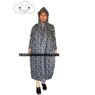 ÁO MƯA BÍT - VẢI DÙ - 1M2 - TÍM