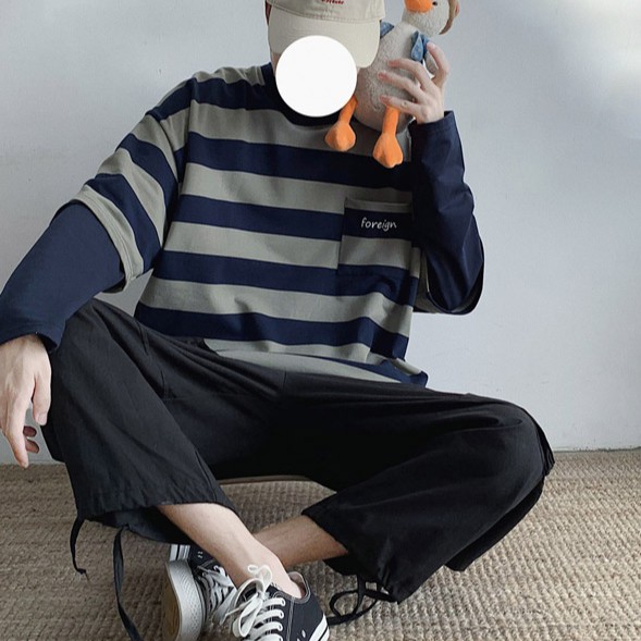 Áo tay dài kẻ sọc phong cách Hàn Quốc hợp thời trang cho nữ | BigBuy360 - bigbuy360.vn