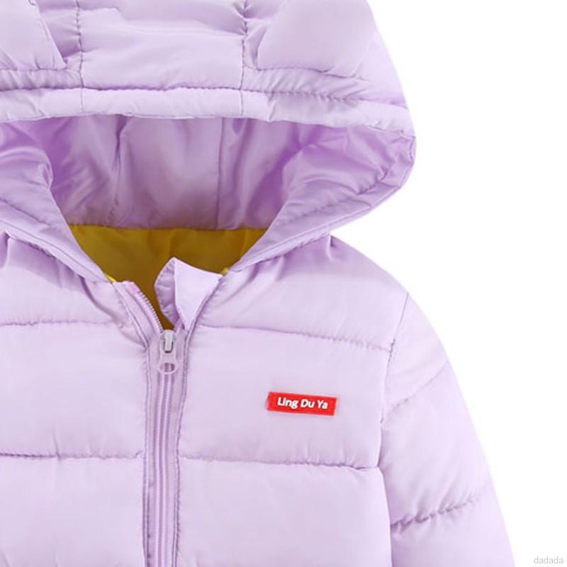 Áo Khoác Phao Có Nón Màu Sắc Xinh Xắn Cho Bé