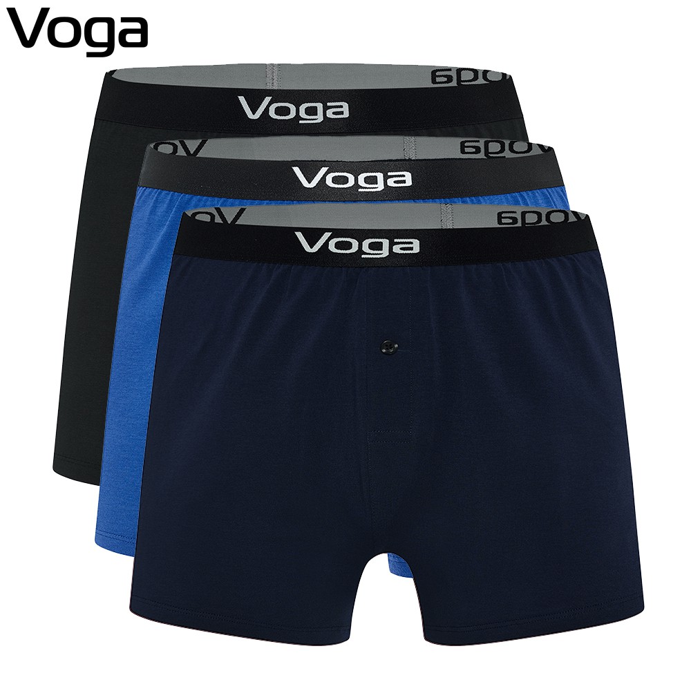 Combo 3 quần lót nam kiểu quần đùi thun Voga vải thun cotton thoáng mát