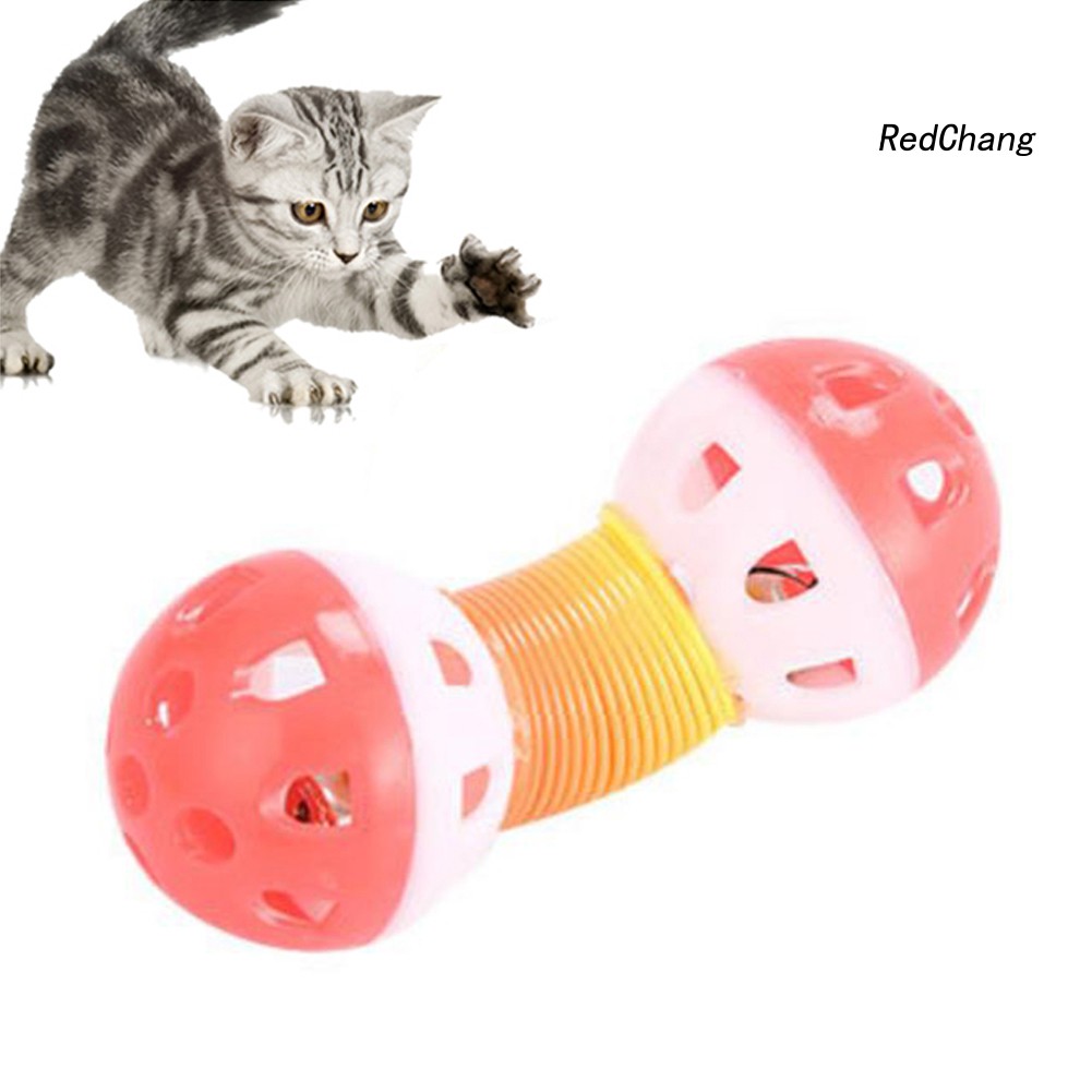 Mô hình đồ chơi lò xo có chuông dùng tương tác cho mèo tiện dụng