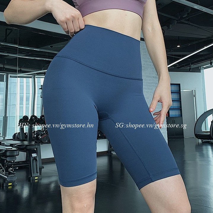 Quần biker short legging đùi ❤️CHO ĐỔI SIZE❤️ tập gym thun poly mịn siêu co giãn cạp cao gen bụng nâng mông 𝐆𝐘𝐌𝐒𝐓𝐎𝐑𝐄 926