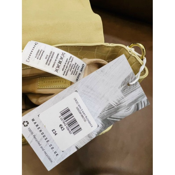 Túi WAREHOUSE Croc mini 2 way Rucksack