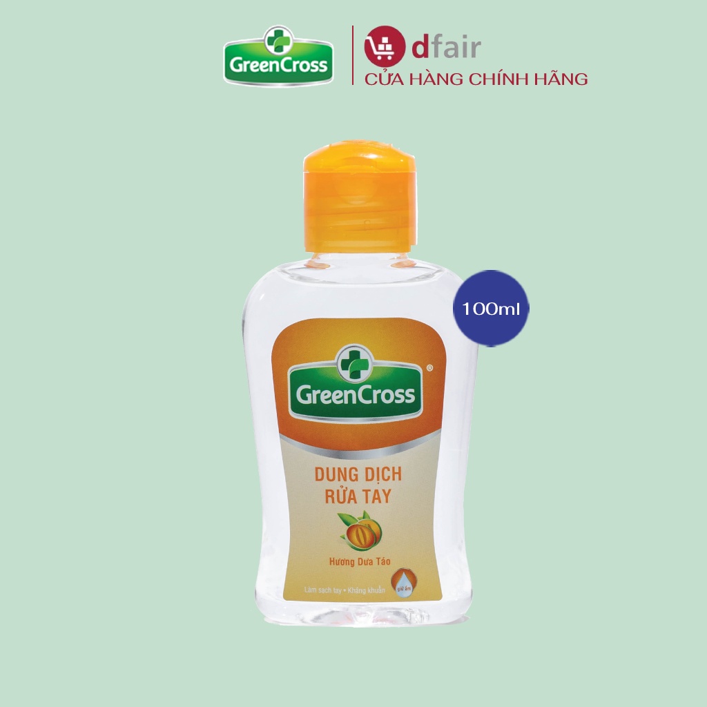Nước Rửa Tay Green Cross Hương Dưa Táo Chai 100ml - 100363575