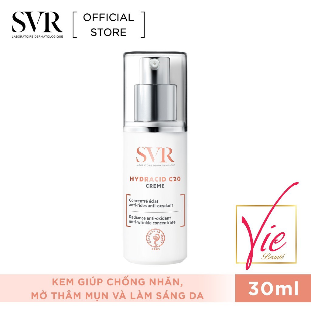 Kem Dưỡng SVR Hydracid C20 Creme - Kem Dưỡng SVR Chống Lão Hoá Và Làm Sáng Da 30ML