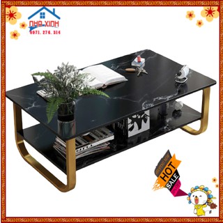 Bàn trà đạo ngồi bệt hình chữ nhật, bàn trà sofa mặt họa tiết đá cẩm thạch đẹp sang trọng, kích thước 100x60x41cm