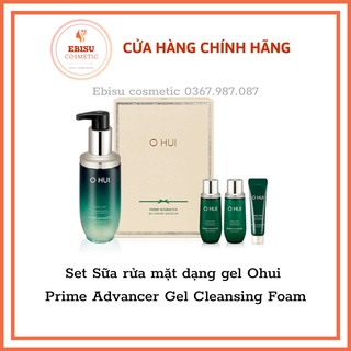 Set Sữa rửa mặt dạng gel Ohui Prime Advancer Gel Cleansing Foam_𝑬𝑩𝑰𝑺𝑼 𝑪𝑶𝑺𝑴𝑬𝑻𝑰𝑪
