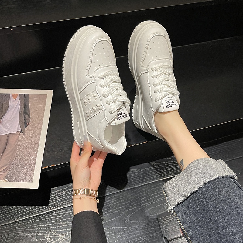 Giày Sneaker Đế Cao Su Thời Trang Phong Cách Hàn Quốc Cho Nữ