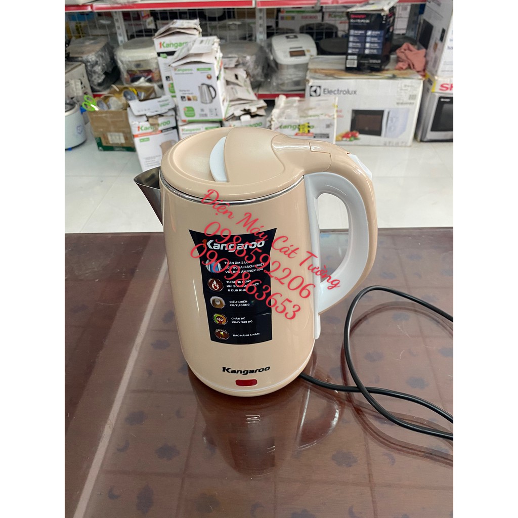 Bình đun siêu tốc Kangaroo 1.5 lít KG-18K1 - Hàng  95%