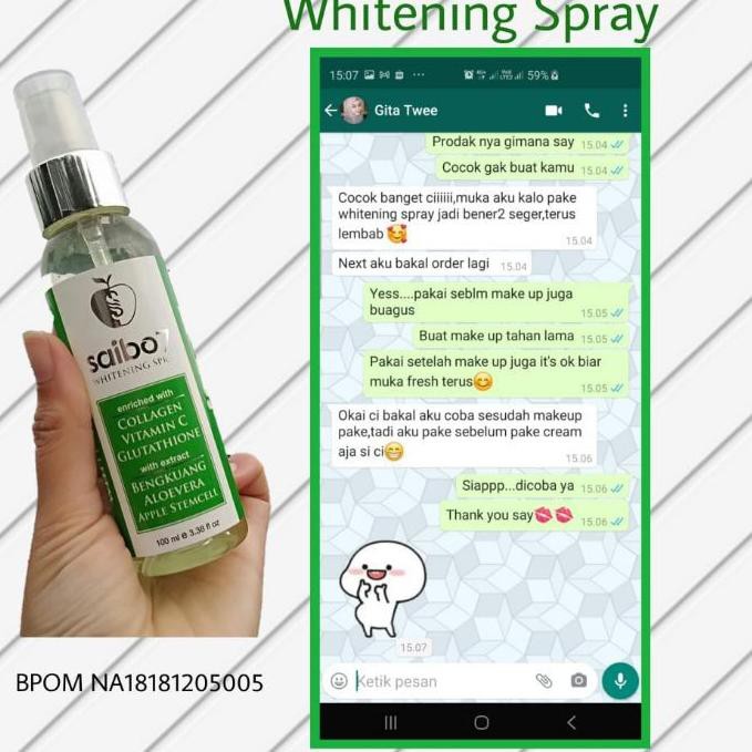 Nâng cấp! Xịt làm trắng da Saibo7 60ml | BigBuy360 - bigbuy360.vn