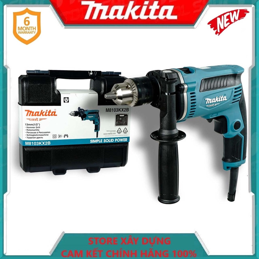 [ SALE] MÁY KHOAN ĐỘNG LỰC 13MM 430W MAKITA M8103KX2B- HÀNG CHÍNH HÃNG