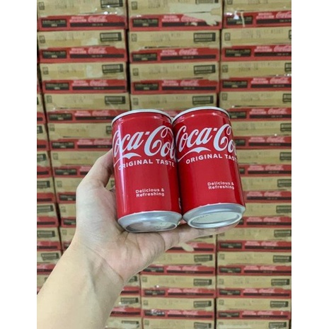 🥤 Combo 10 Lon Coca Cola Nhật Mini 160ml - Nắp Bật