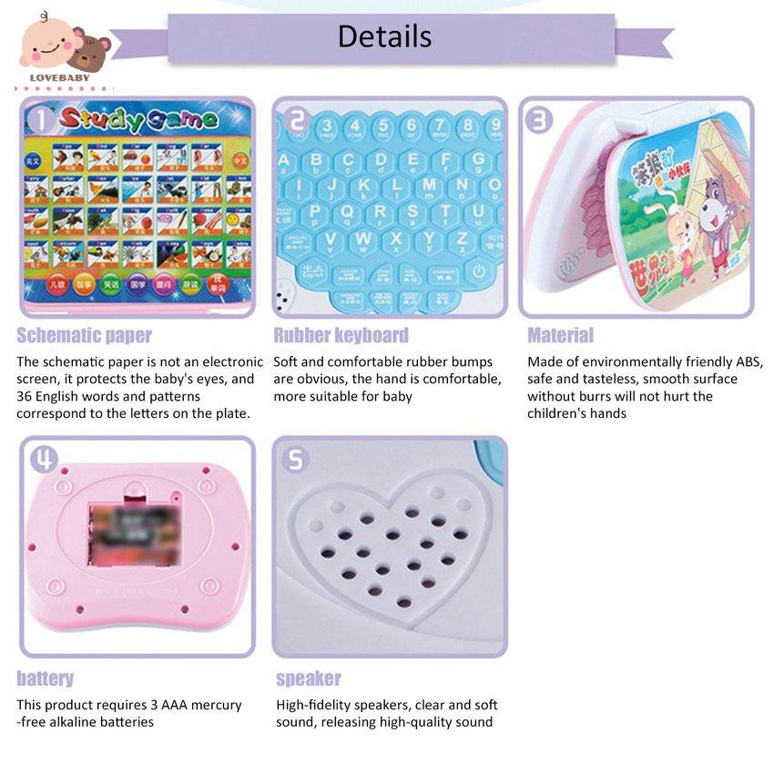 Máy tính điện tử đồ chơi vui nhộn cho bé màu sắc ngẫu nhiên