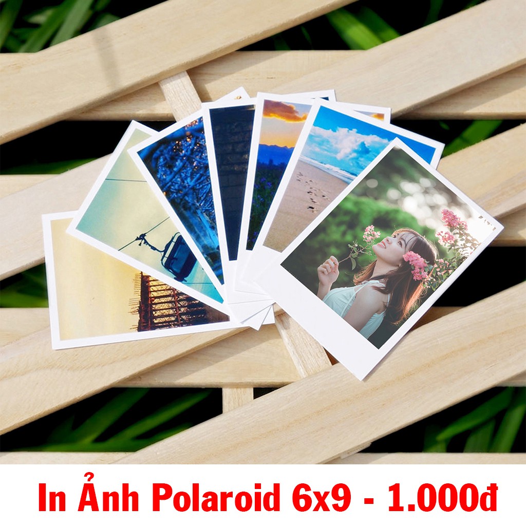 [Lấy Ngay] In Ảnh 6x9, 9x12 Ép Plastic, Ép Lụa Chỉ 1k - Full Ảnh - Polaroid [Siêu KM In 10 TẶNG 2]