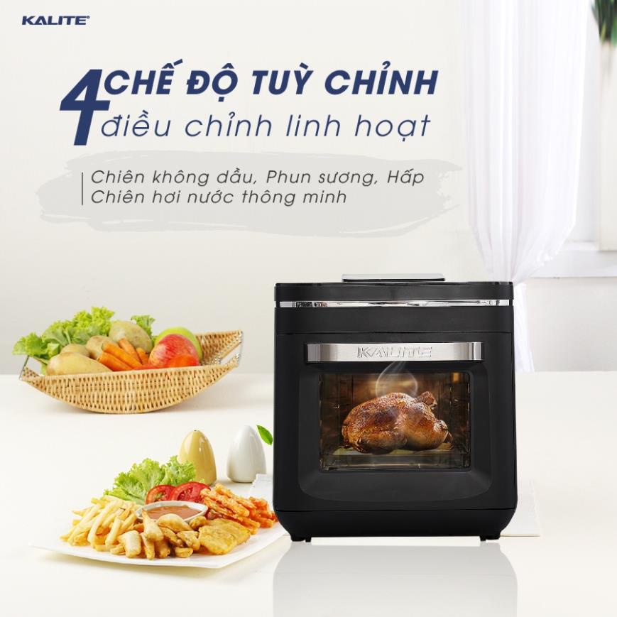 Nồi Chiên Không Dầu Hơi Nước  KALITE STEAM PRO 15L, X Chính Hãng, Giúp Món Ăn Giữ Được Tròn Vị, BH 24 tháng