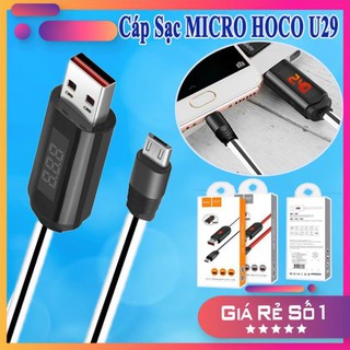 CÁP SẠC NHANH CÓ ĐÈN HOCO U29 Micro Usb | Out-Put 2,1 Ampe | 100% Hàng Chính Hãng | 31003 VuaPhuKien