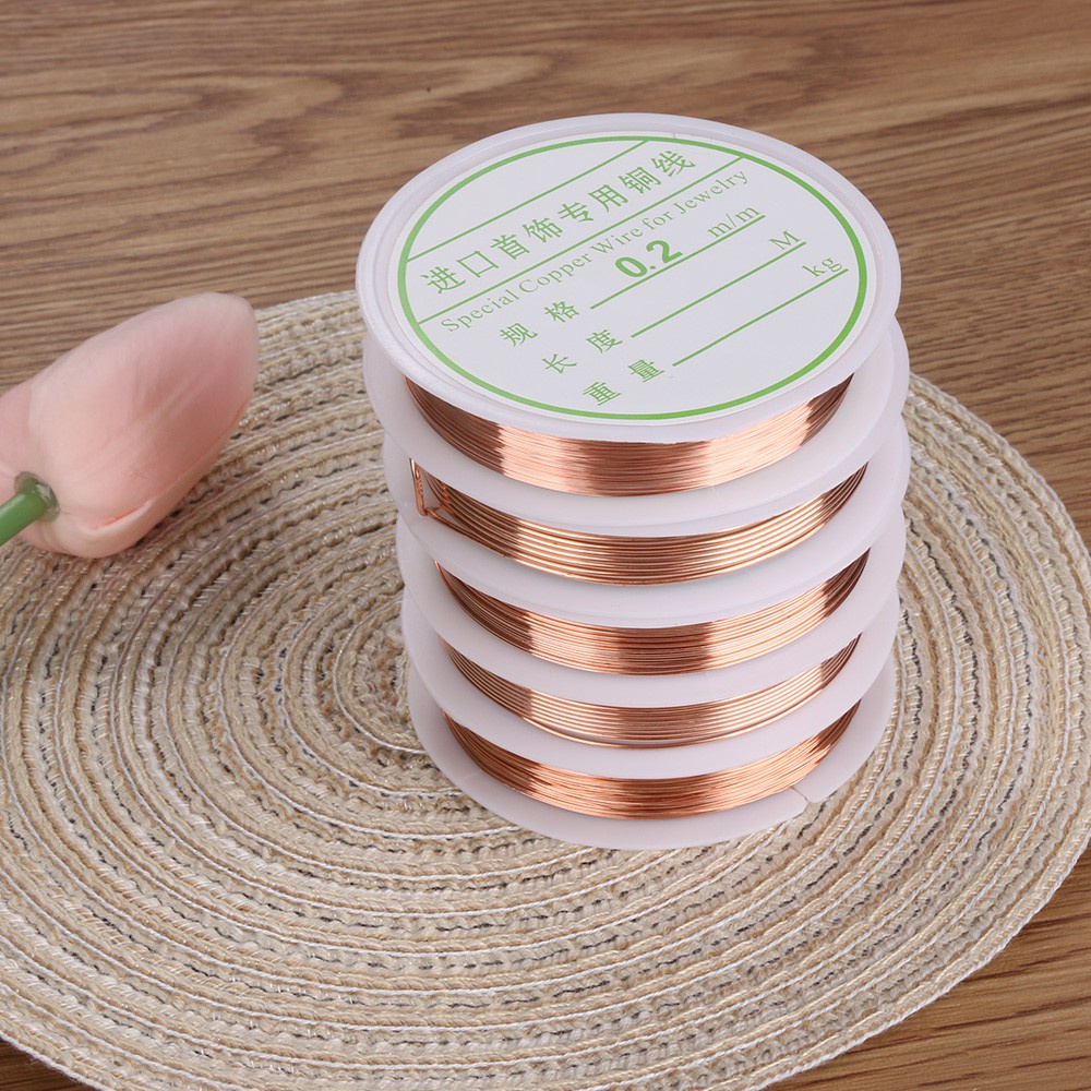 Cuộn Dây Đồng 15g Làm Trang Sức Thủ Công|Chuỗi Hạt Tự Làm Mạ