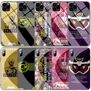 Ốp Điện Thoại Kính Cường Lực Viền Mềm Hình Kamen Rider Cho Apple iPhone 12 Mini Pro XS Max 8 5 5s SE 2020 Plus A61