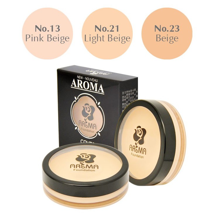 Kem che khuyết điểm AROMA cover foundation 14g C211 - C423Kem che khuyết điểm