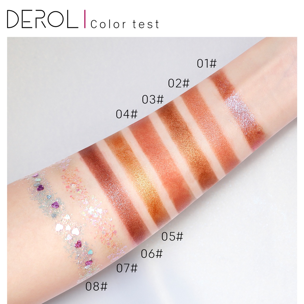 Derol Phấn Mắt Dạng Kem Có Nhũ Lấp Lánh Kháng Nước Lâu Trôi Và Chống Nhòe Phấn mắt đơn sắc