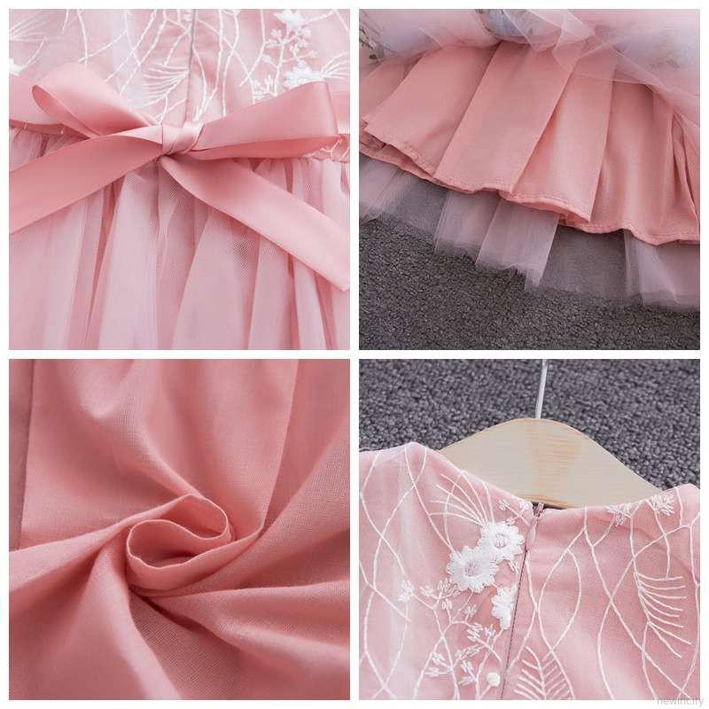 Đầm công chúa ren hoa cho bé gái