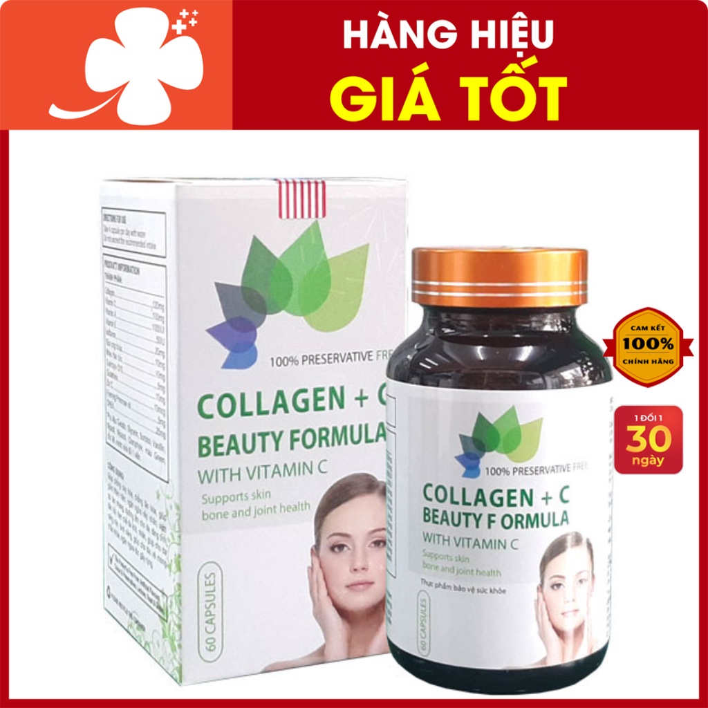 (Chính hãng) Collagen+C Beauty Formula - hỗ trợ chống oxy hóa, giảm thâm nám, tàn nhang