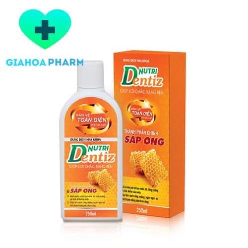 Nước súc miệng Nutri Dentiz / NutriDentiz - Sạch răng miệng, ngừa sâu răng, viêm lợi