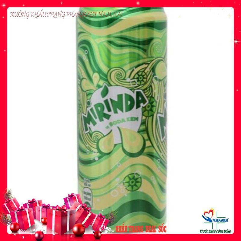 Nước giải khát Mirinda vị Soda kem lon 330ml