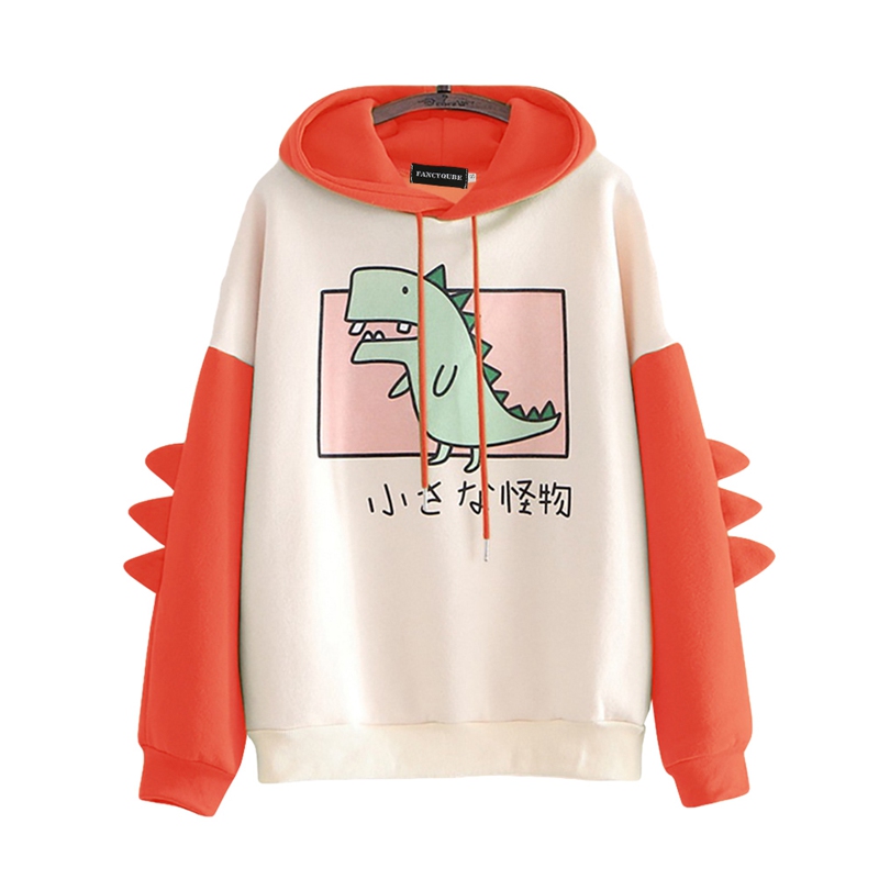 Áo Hoodies Hoạ Tiết Khủng Long Đáng Yêu Cho Phái Nữ | BigBuy360 - bigbuy360.vn
