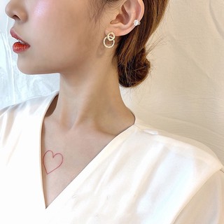 Bông tai nữ đẹp - Khuyên tai nữ đẹp chuôi bạc S925 phong cách hàn quốc dáng tròn nhỏ sát tai dễ thương