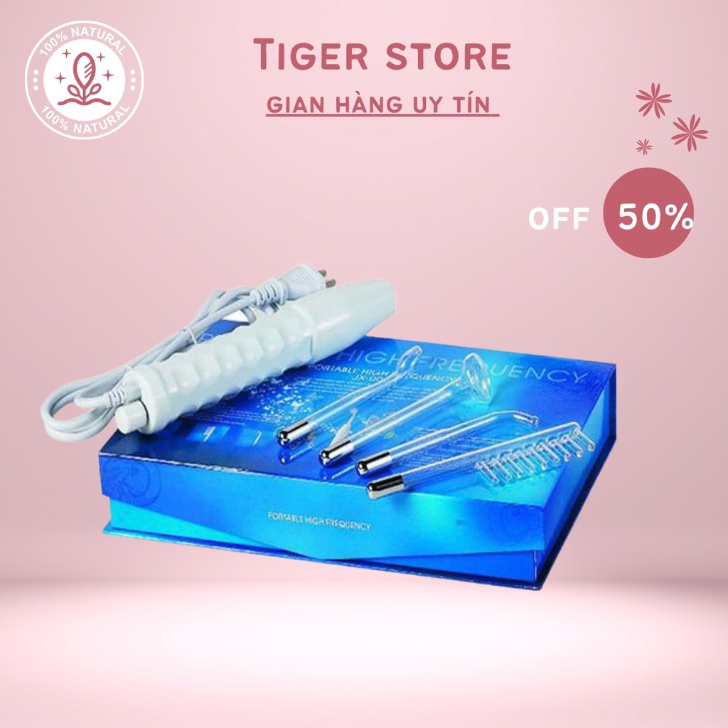 Máy Điện Tím Sát Khuẩn Cầm Tay Sau Nặn Mụn Dùng Cho Spa Hàng Chuẩn Chất Lượng