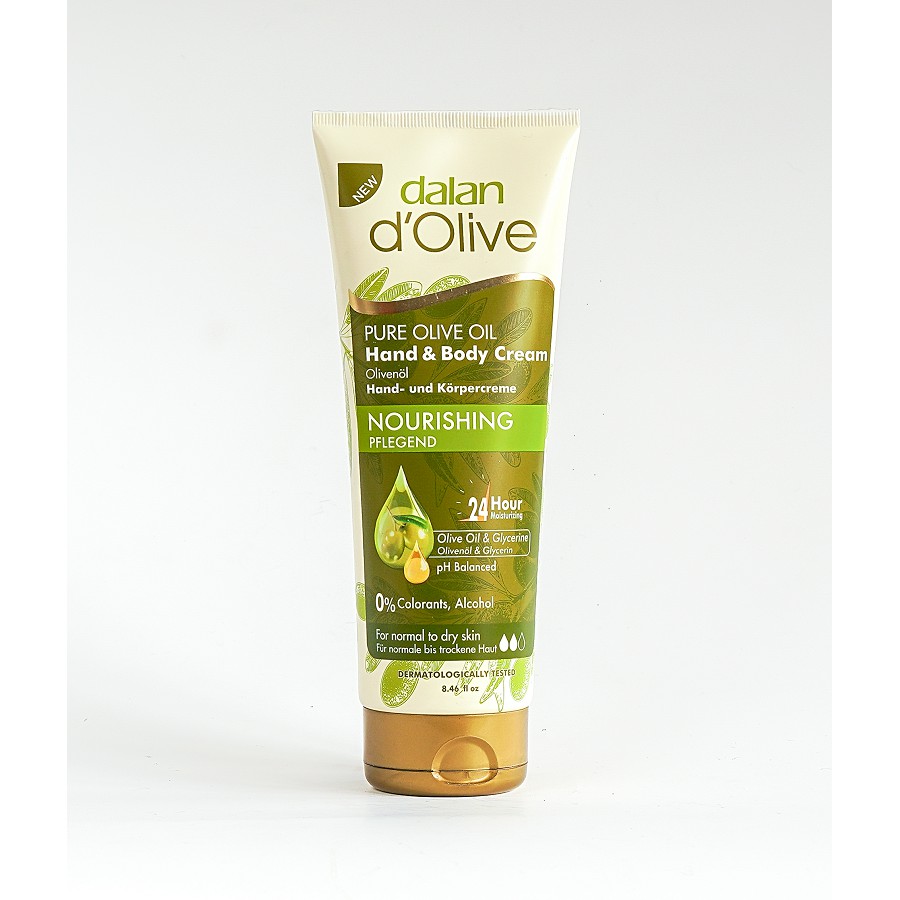 Kem Dưỡng Da Tay Và Toàn Thân Từ Dầu Olive Dalan D’Olive Pure Olive Oil Hand &amp; Body Cream 250ml