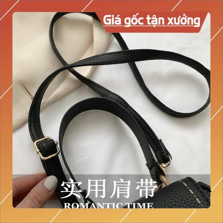 ( Hàng HOT) Túi Xách DA THAN 1 KHÓA 5881 size 20*14*11cm thời trang Quảng Châu sỉ tốt -Mùi Store