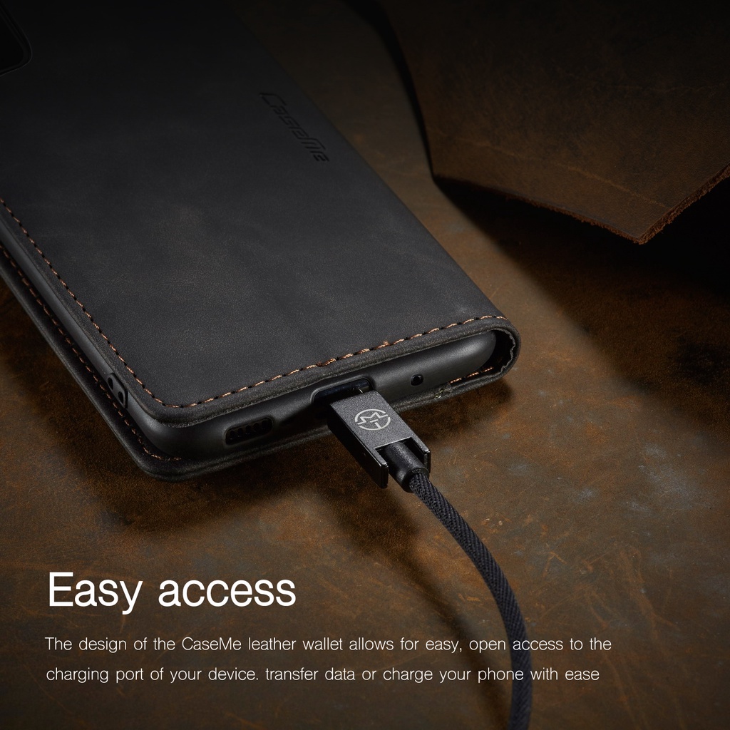 Bao Da Điện Thoại Nắp Lật Từ Tính CaseMe Cho Xiaomi Mi 9 Mi 9T Mi 10T Mi 11 Mi 11T Mi 12 12X 12S 12T Pro Lite