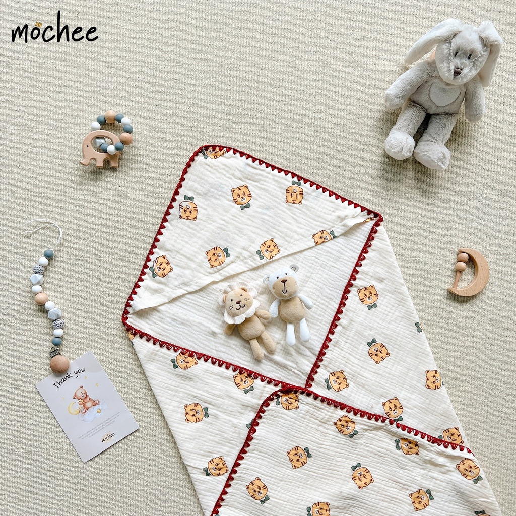 Ủ CHOÀNG VẢI XÔ MUSLIN MOCHEE QUẤN EM BÉ