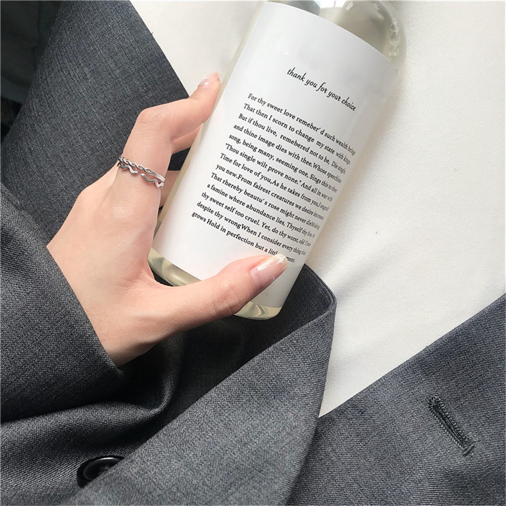 Set 2 nhẫn đơn giản phong cách Hàn Quốc sành điệu cho nữ