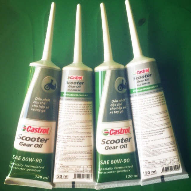 NHỚT HỘP SỐ CASTROL SCOOTER GEAR OIL 80W-90 120ML