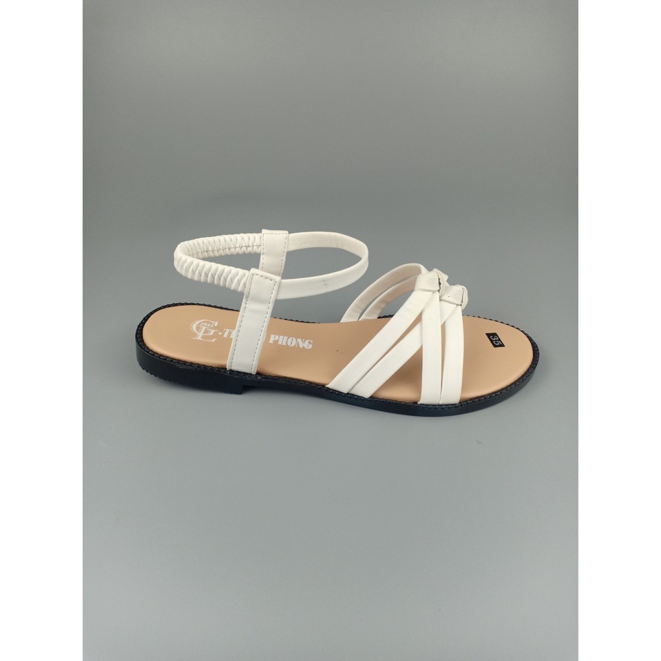 GIÀY SANDAL NỮ ĐẾ BỆT 2 NÚT THẮT CÓ SIZE LỚN 42