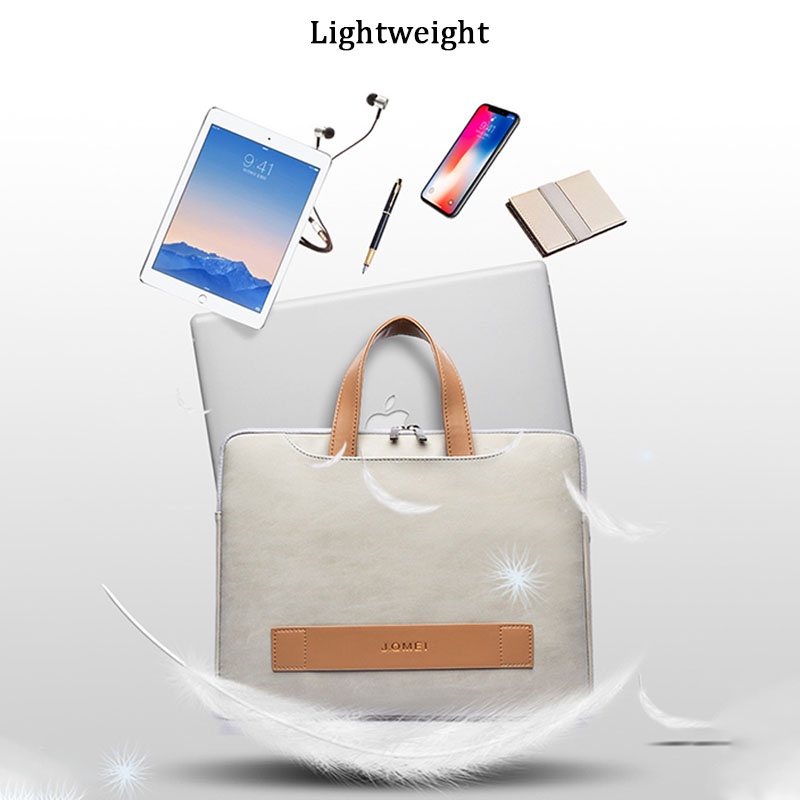 Túi đựng Laptop bằng da Pu nhám chống thấm nước 13 14 15 Inch cho nữ