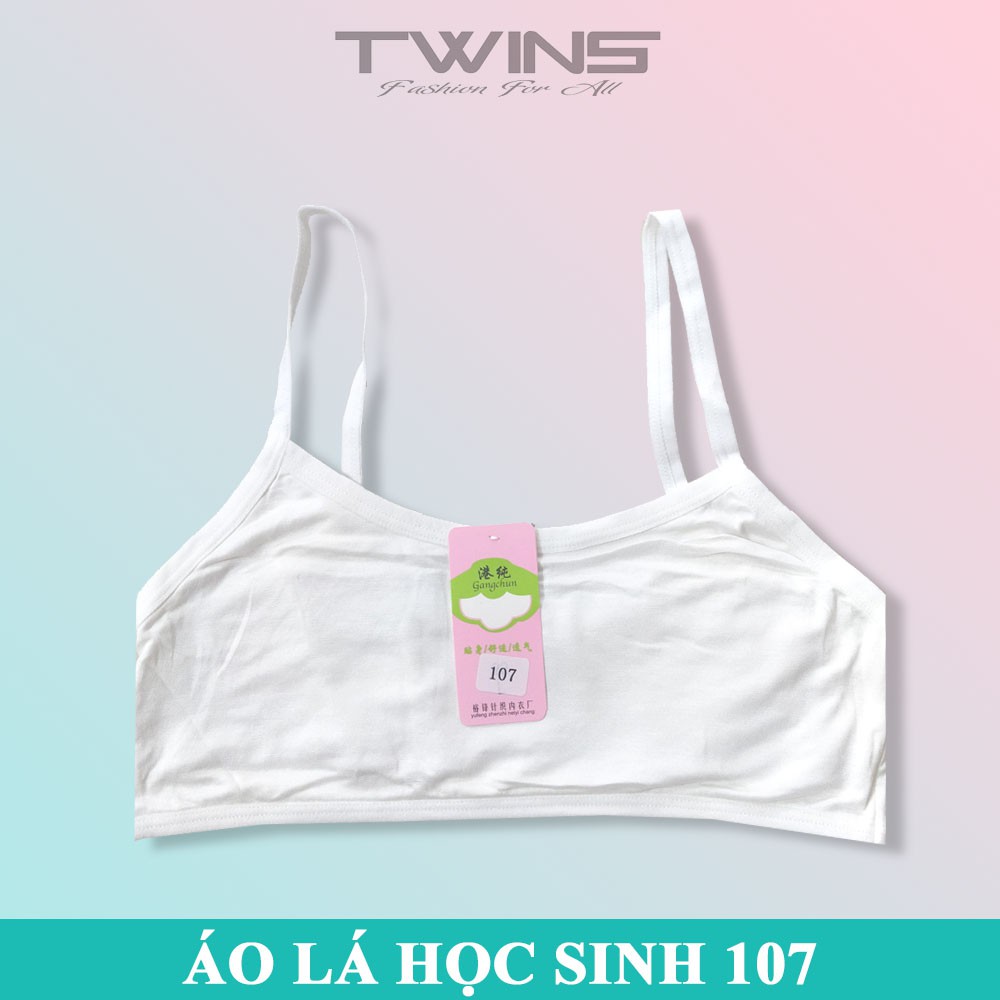 Áo lá học sinh, áo lót học sinh hai dây cotton hai lớp dành cho bé gái mới lớn, cấp 1, cấp 2 SD107/Bra