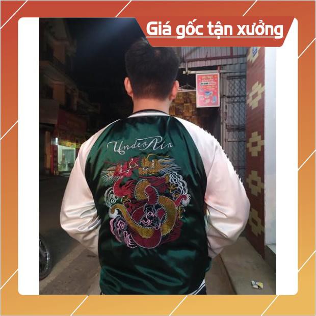 [Freship- Hàng cao cấp] (Ảnh thật) áo bomber thêu rồng XANH ❌❌❌ size M L sỉ lẻ | BigBuy360 - bigbuy360.vn