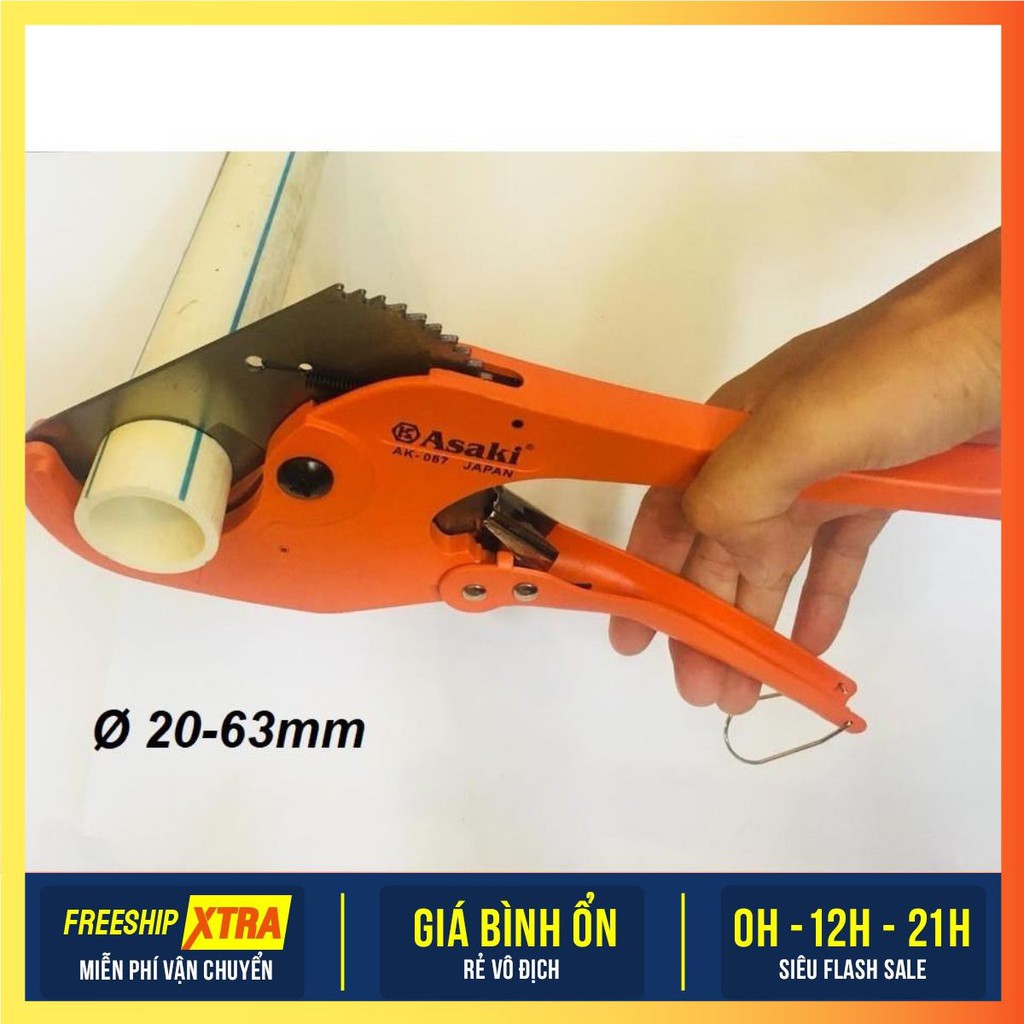 Kéo Cắt Ống Nhựa Pvc Asakl 🛑FREESHIP🛑 ắt ống nhiệt 42 - 63mm, kìm cắt ống nhựa