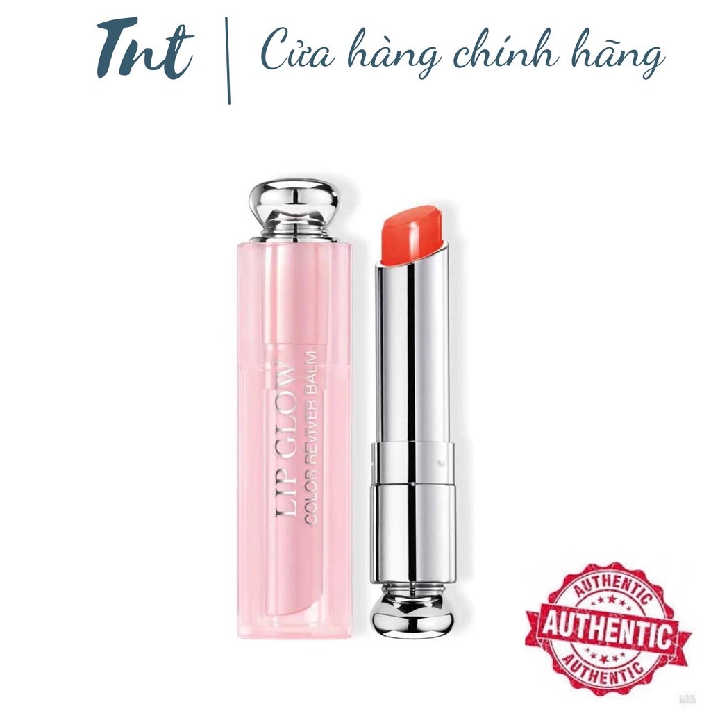 [Hàng chính hãng] Son Dưỡng Dior Addict Lip Glow 011 Rose Gold -  017 Ulra Coral Fullsize