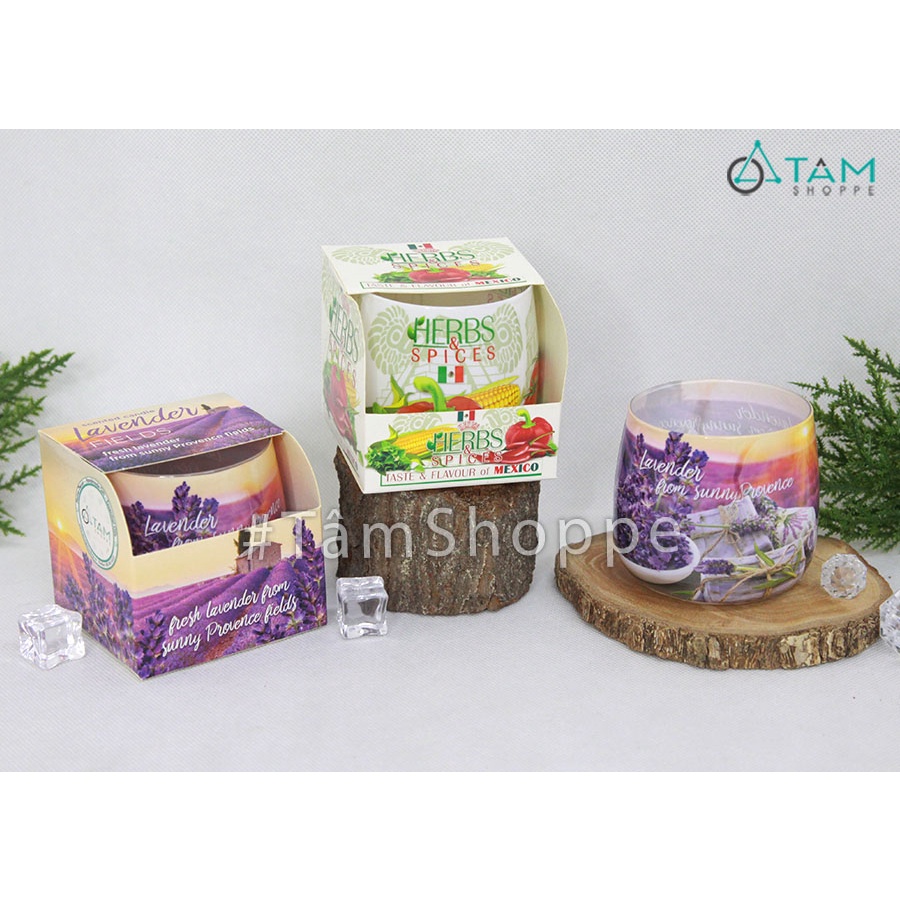 Ly nến thơm thiên nhiên hương hoa lavender NT-06