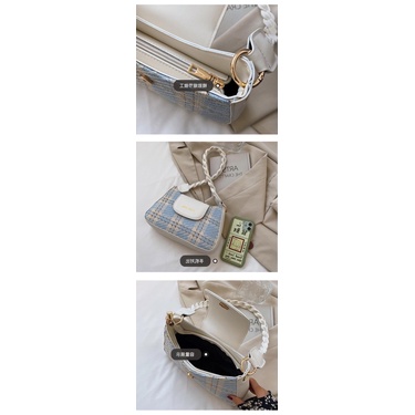 Túi đeo vai đeo chéo thời trang nữ phối dạ phong cách Hàn Quốc siêu xinh