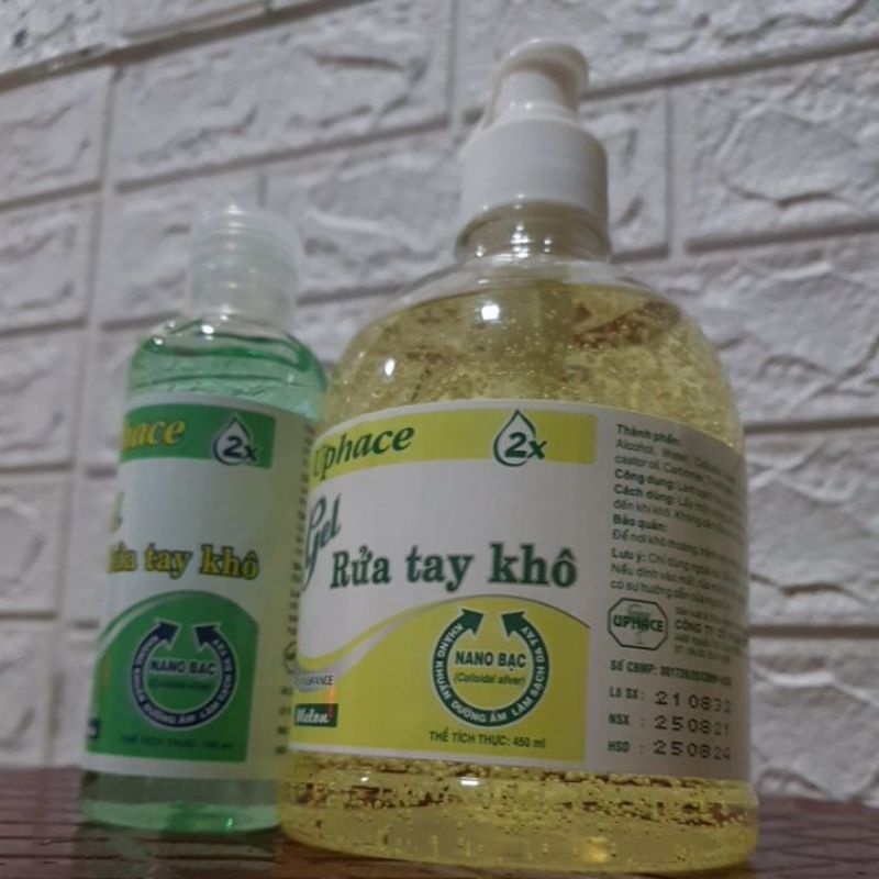 [FreeShip] Nước rửa tay khô diệt khuẩn UPHACE , Gel rửa tay khô sát khuẩn Uphace chai 100ml/450ml tùy chọn phân loại sp