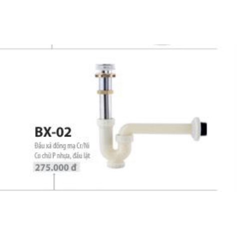 Xả Lavabo  mã BX -02 (nút xả lật)