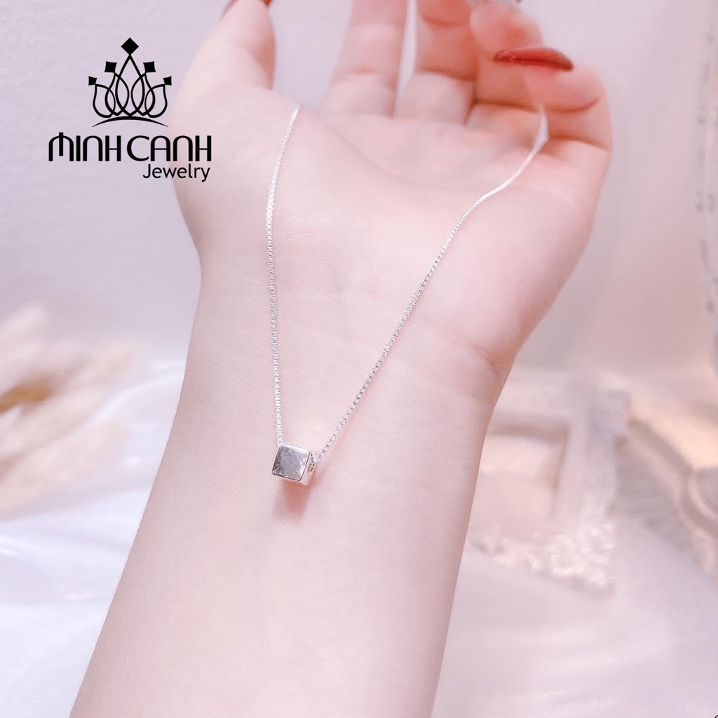 Dây Chuyền Bac Hình Hộp Vuông Mini Minh Canh Jewelry
