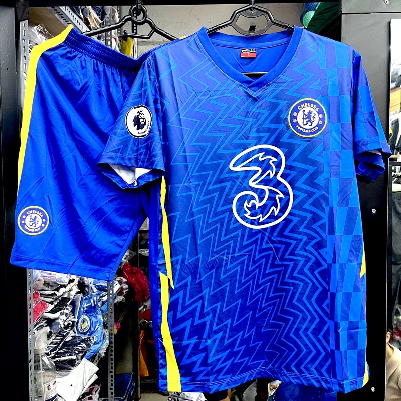 Áo Chelsea Sân Nhà 2022| Bộ Quần Áo Bóng Đá CLB Chelsea 2022 Sân Nhà Màu Xanh Vải Thun Lạnh